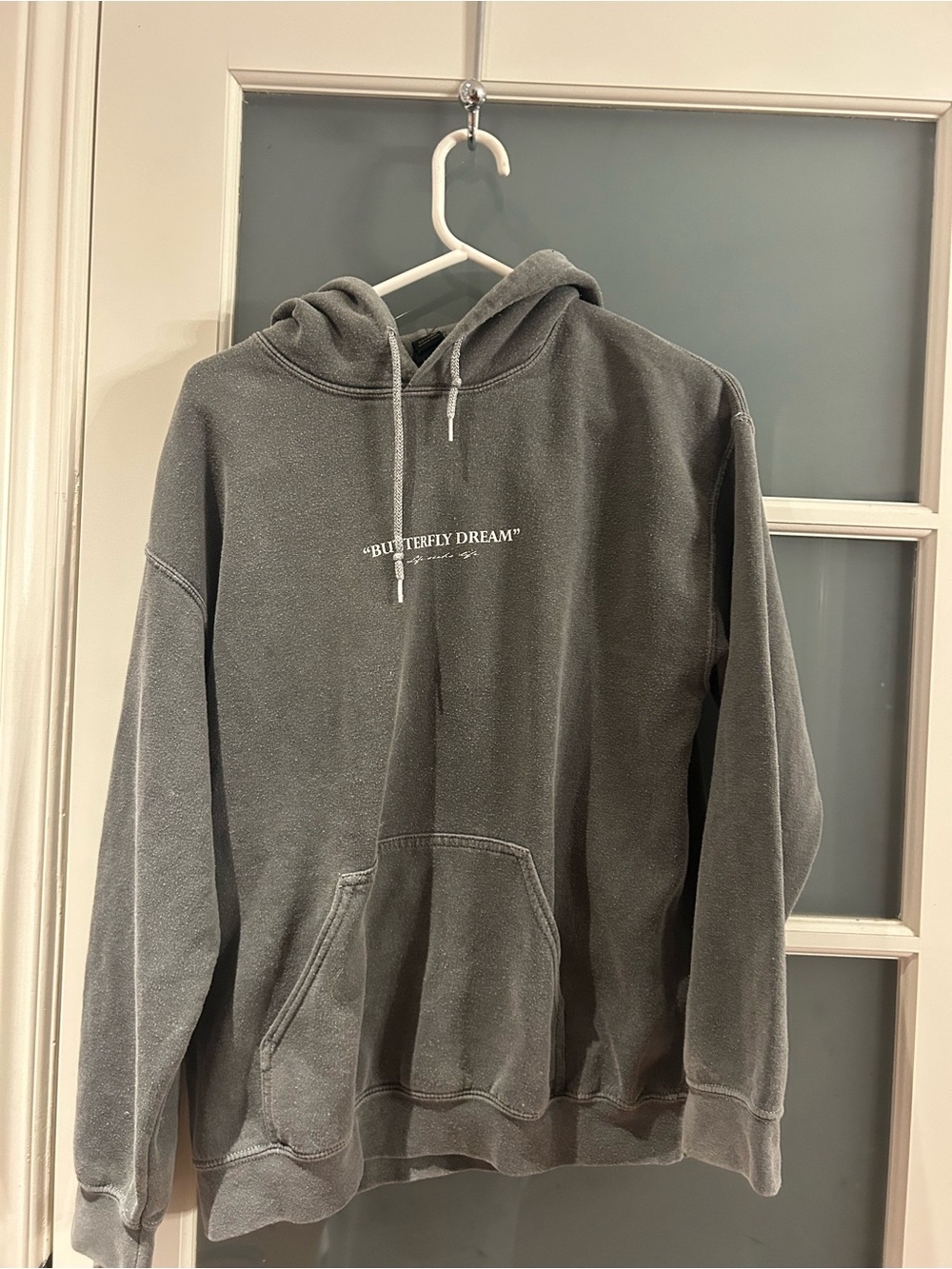 Urban Outfitters Gray 'BUTTERFLY DREAM' Hoodie
